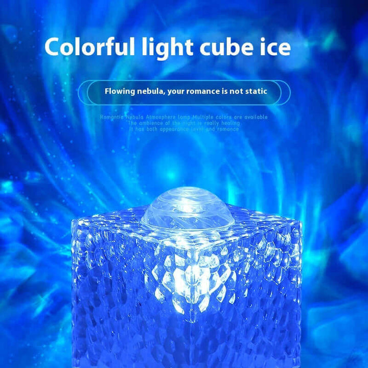 Rotating Water Ripple Small Night Lamp Creative Bedside-use Flame Ambience Light | Kalsten