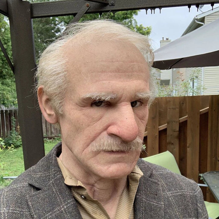 Kalsten | Creepy Old Man Mask – Realistic Latex Halloween Mask for Adults