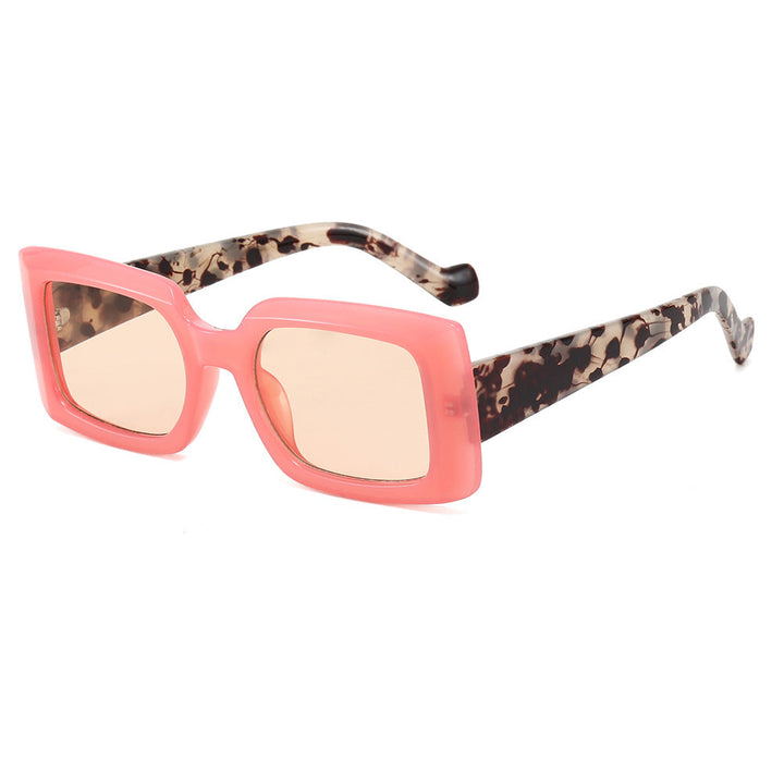 Women's fashionable square sunglasses with transparent design Kalsten
