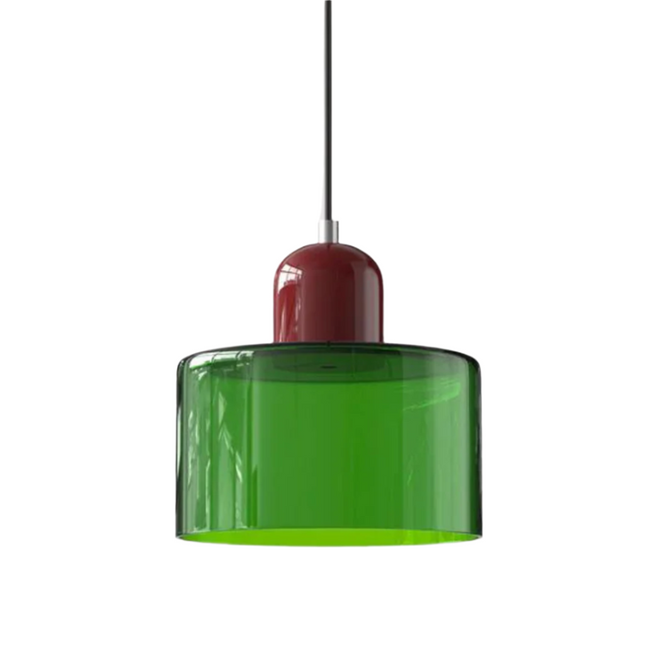 Glass pendant light – Elegant cylindrical pendant light for cozy living spaces | Kalsten