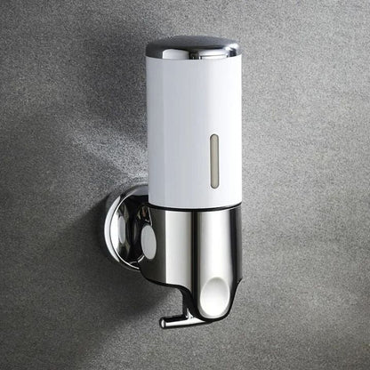 BowLift | Wall Mounted Soap Dispenser | SudsStation Bathroom Organizer | Stainless Steel & ABS | 16.9 fl oz | Set of 1–3