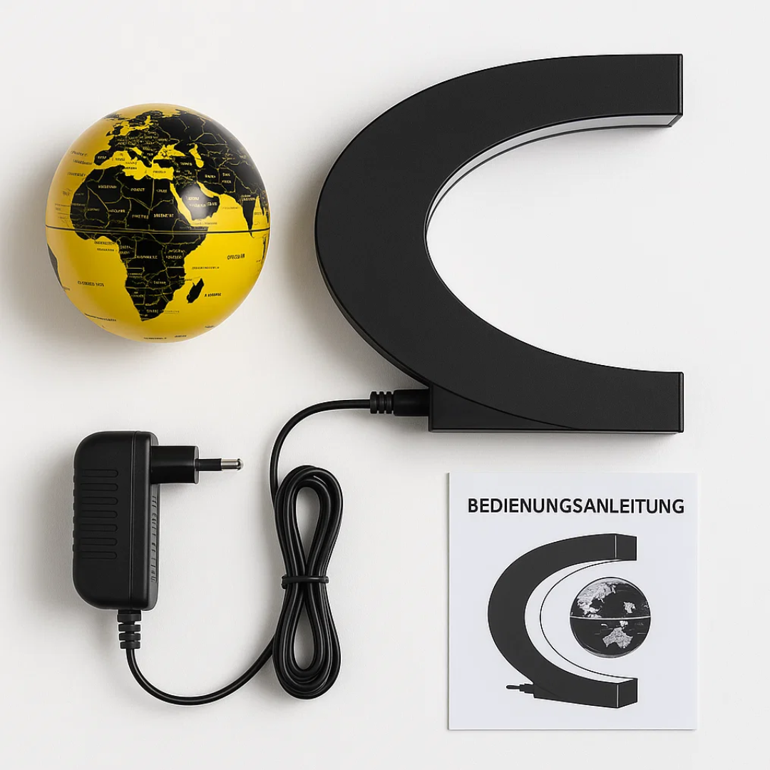 Kalsten | AstroGlobe LED World Globe – Floating Globe Lamp with Magnetic Suspension