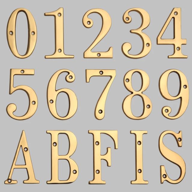 Kalsten | Traditional house numbers made of solid brass