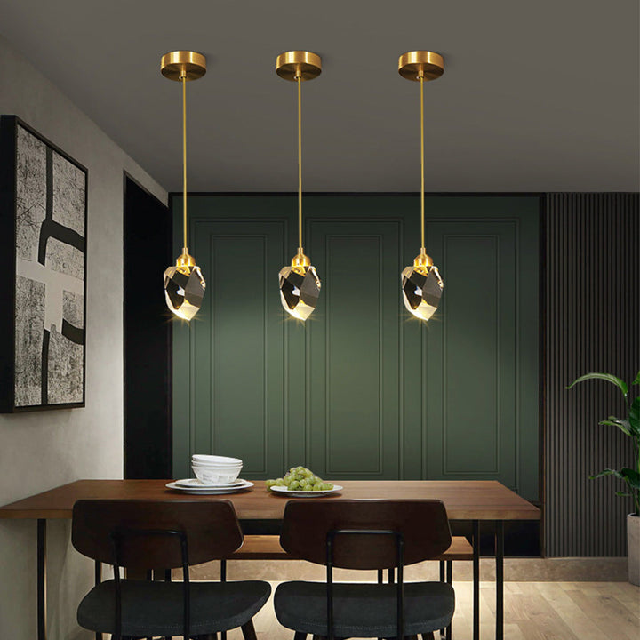Creative Modern Crystal Gold Raindrop Chandelier | Kalsten