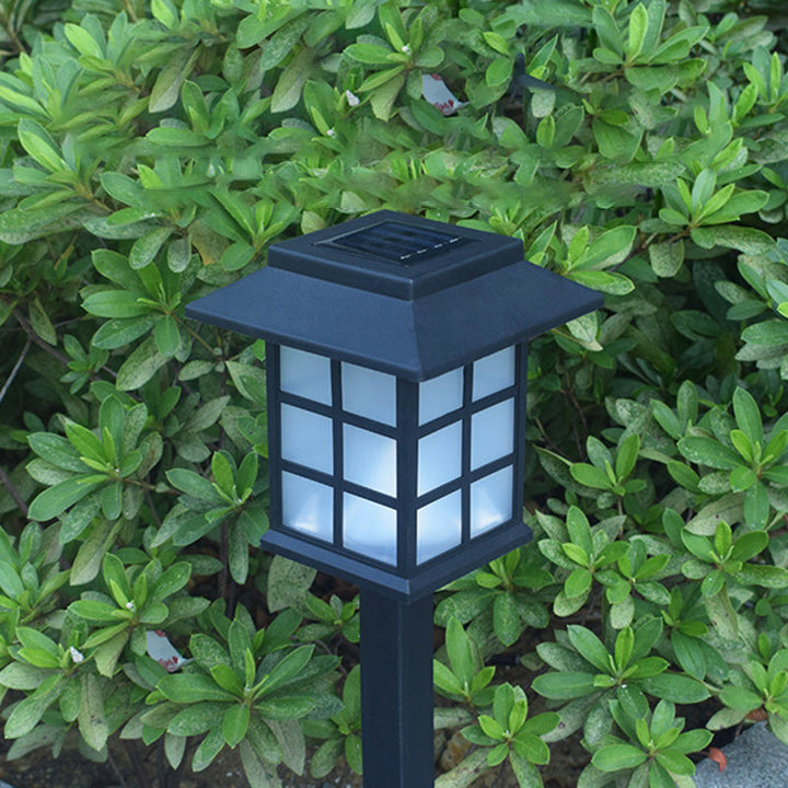 Traditional European Waterproof Solar ABS PC Plastic Rectangular LED Landscape Lighting For Garden | Kalsten