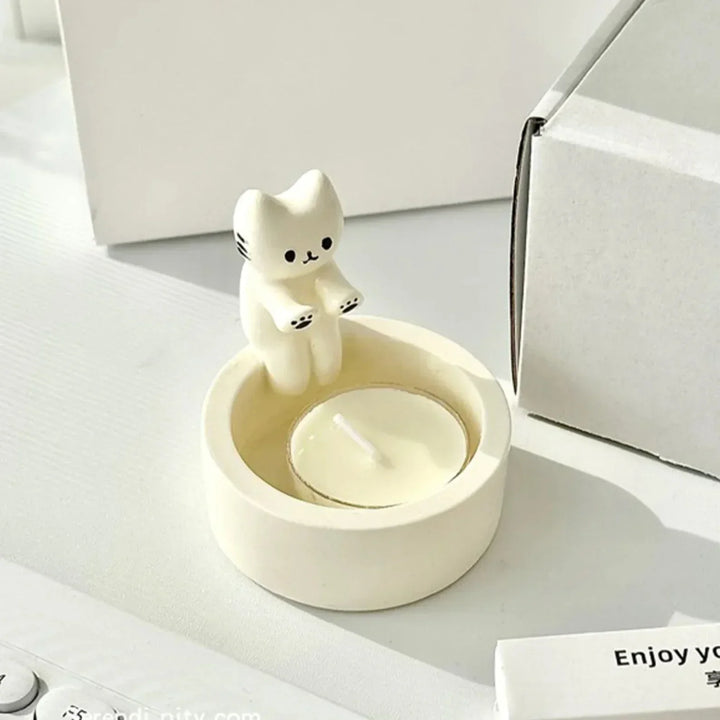 Cat-Shaped Candle Holders