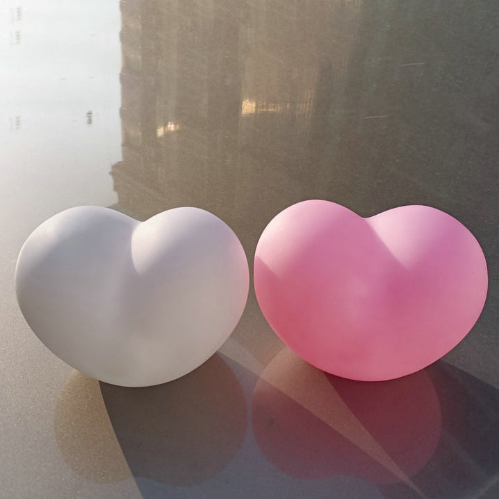 LuvSphere Silicone LED Night Light | Heart-Shaped Design | Table Lamp | Warm Mood Light | Decorative | Kalsten