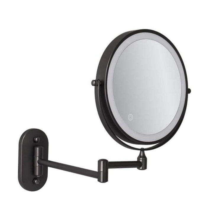 Kalsten | Black LED Rechargeable Makeup Mirror – 3-Color Light