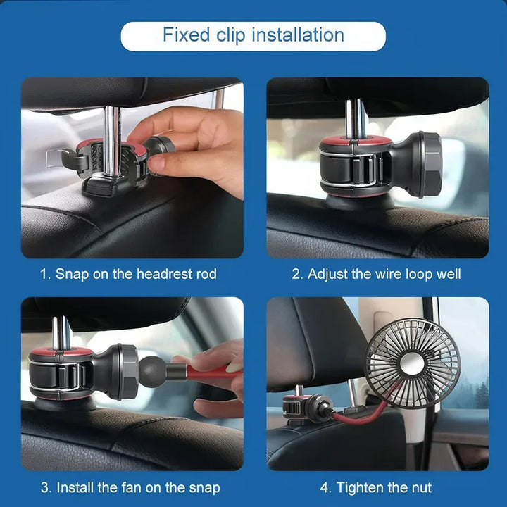 Multidirectional Car Back Seat Fan | Kalsten