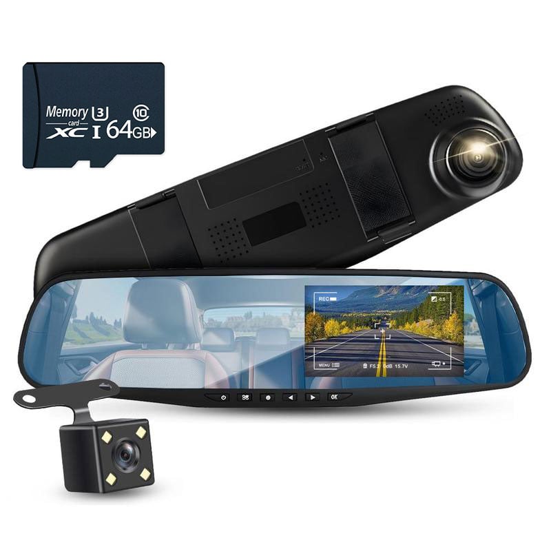 Kalsten | Front and Rear Dual Recording HD Night Vision Dash Cam