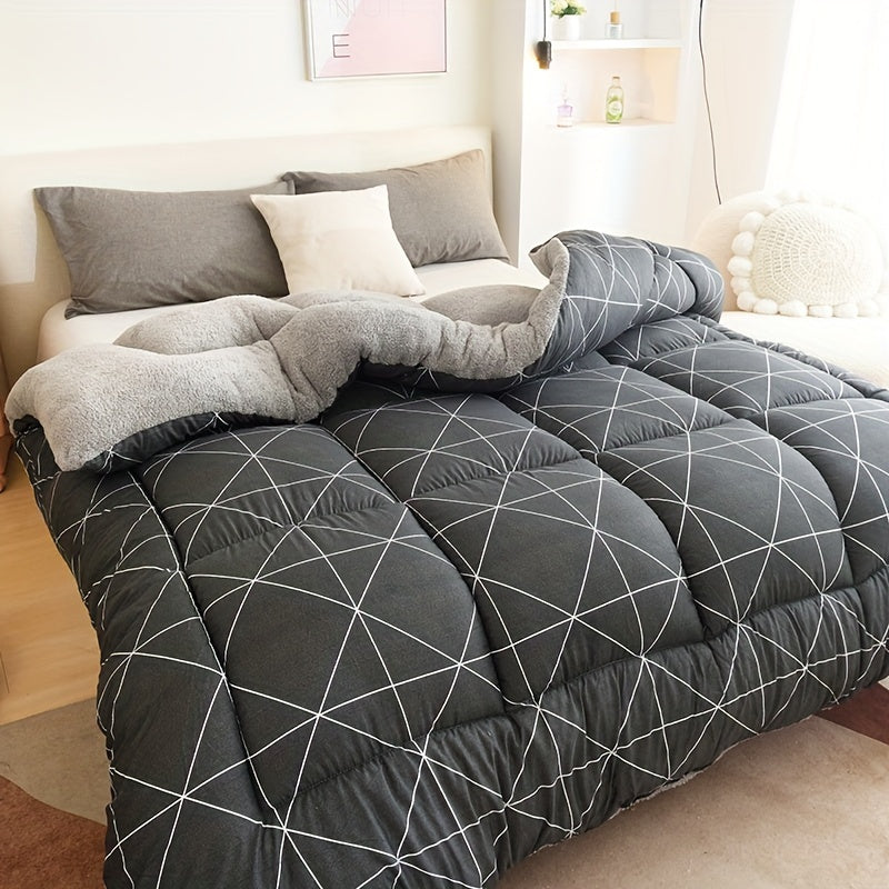 Luxury All-Season Duvet Insert with Geometric Patterns Kalsten