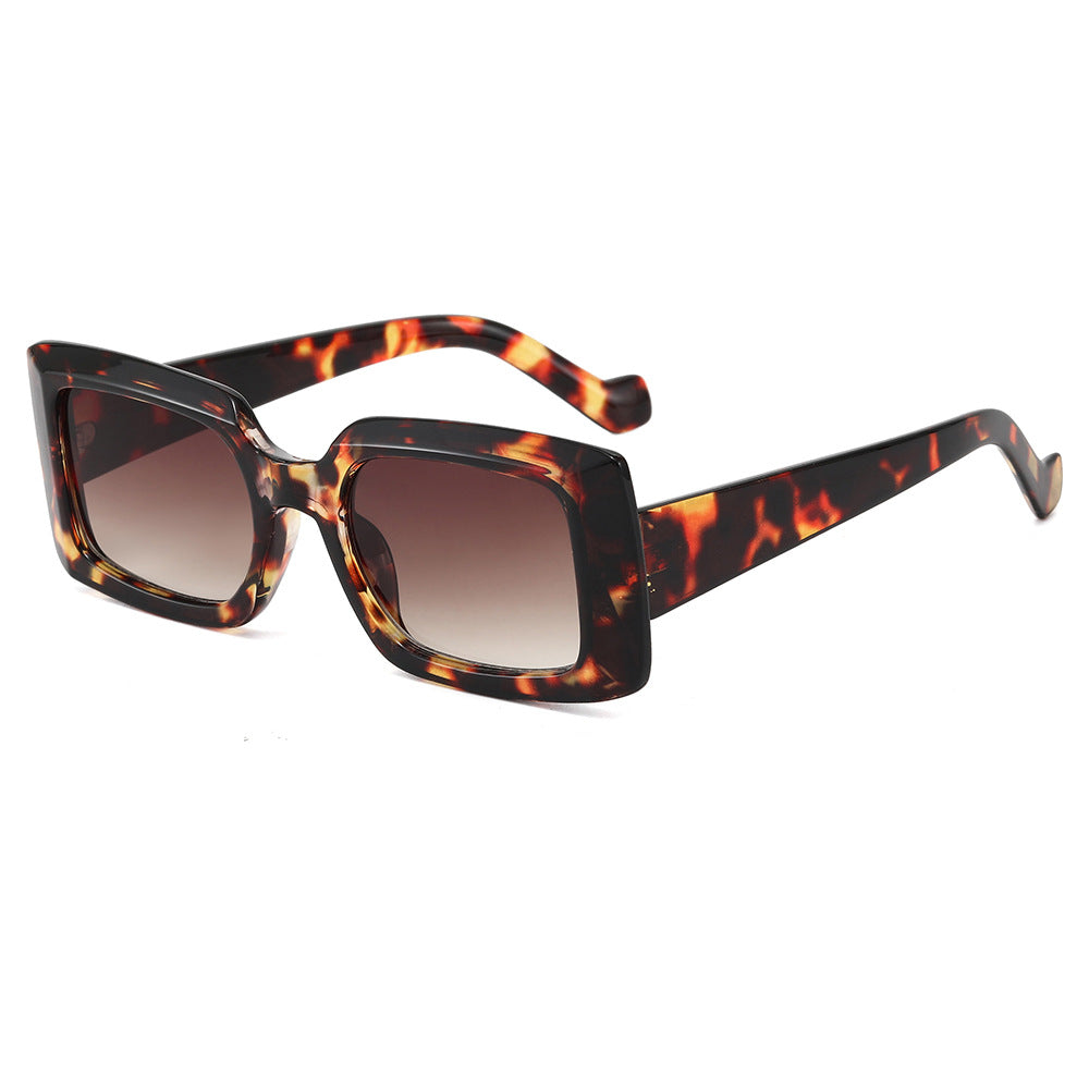 Women's fashionable square sunglasses with transparent design Kalsten