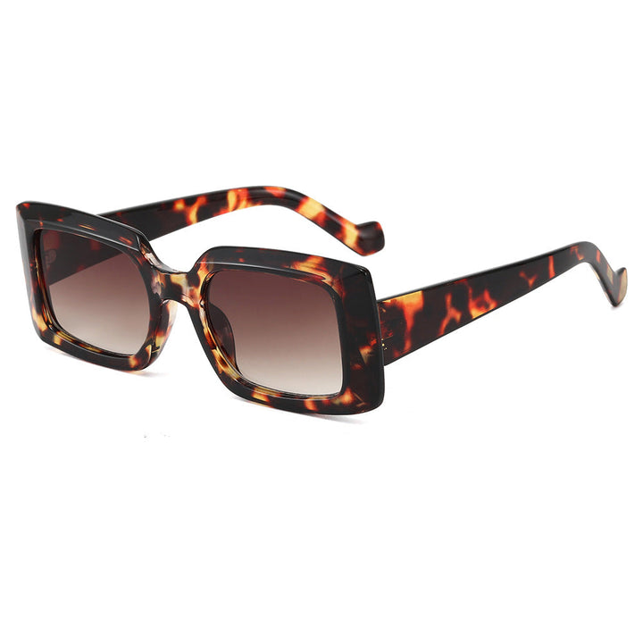 Women's fashionable square sunglasses with transparent design Kalsten