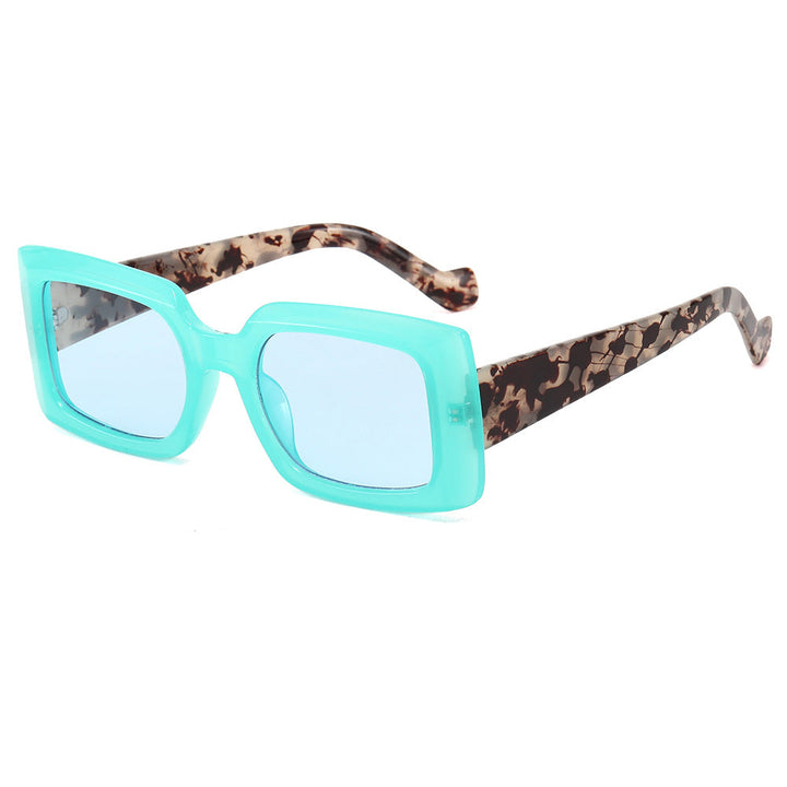 Women's fashionable square sunglasses with transparent design Kalsten