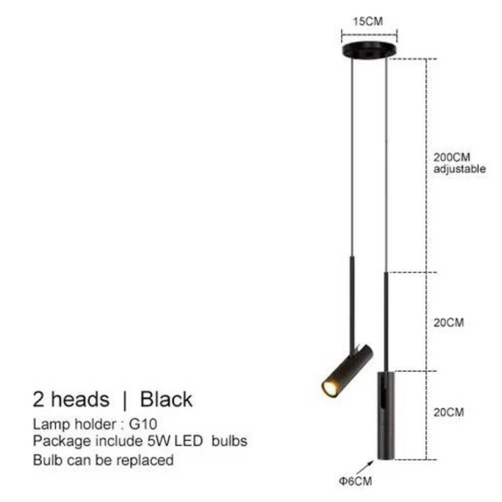 Elegant LED Pendant Lamp for Atmospheric Bedrooms – 15m² Kalsten