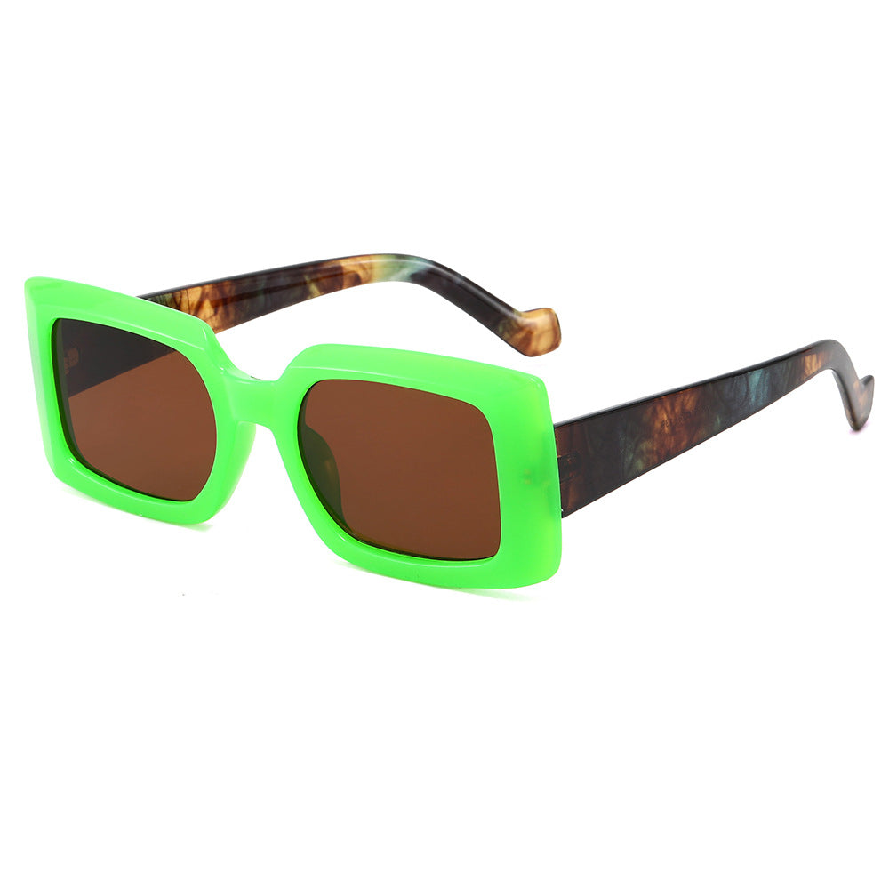 Women's fashionable square sunglasses with transparent design Kalsten