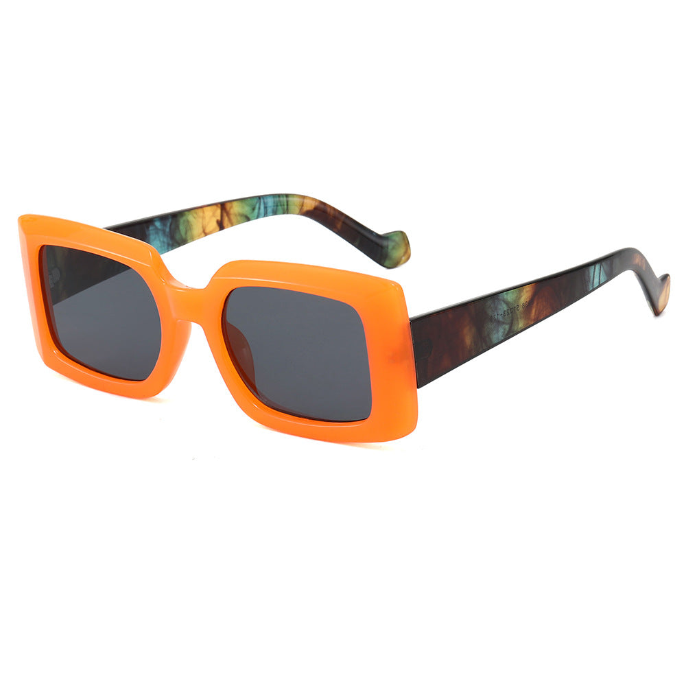 Women's fashionable square sunglasses with transparent design Kalsten