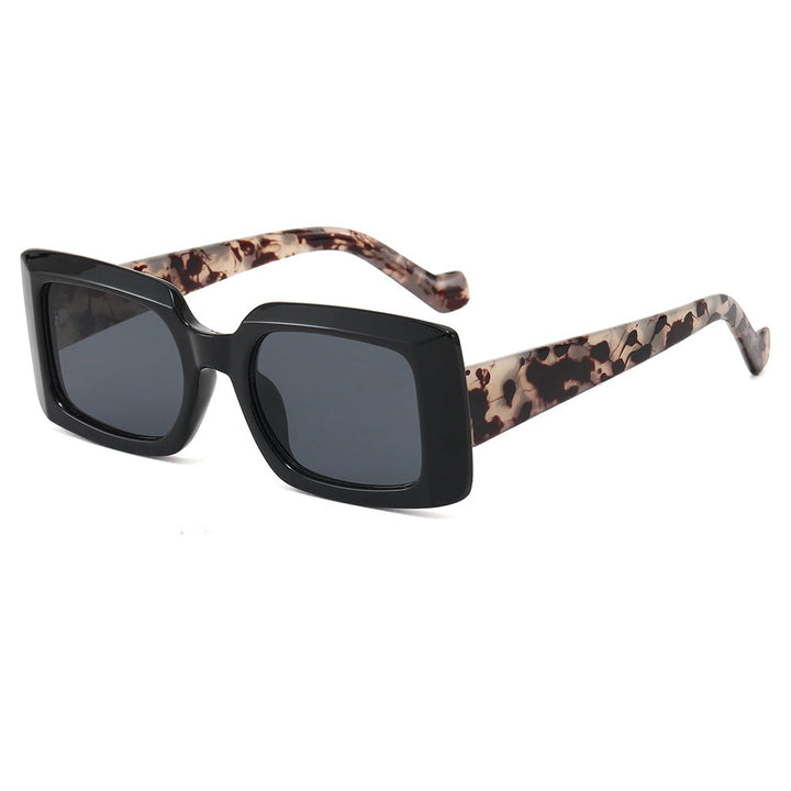 Women's fashionable square sunglasses with transparent design Kalsten