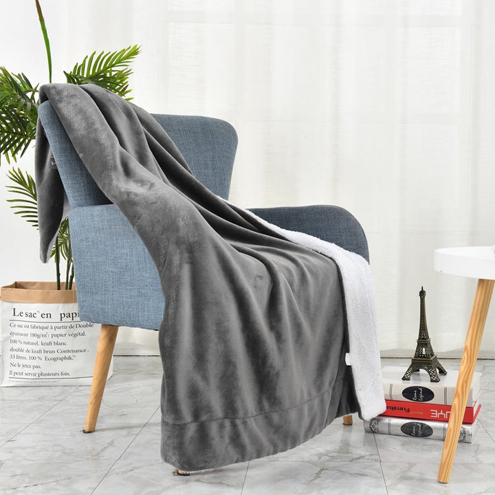 Ladies cozy reversible blanket with high-quality microfiber fabric Kalsten