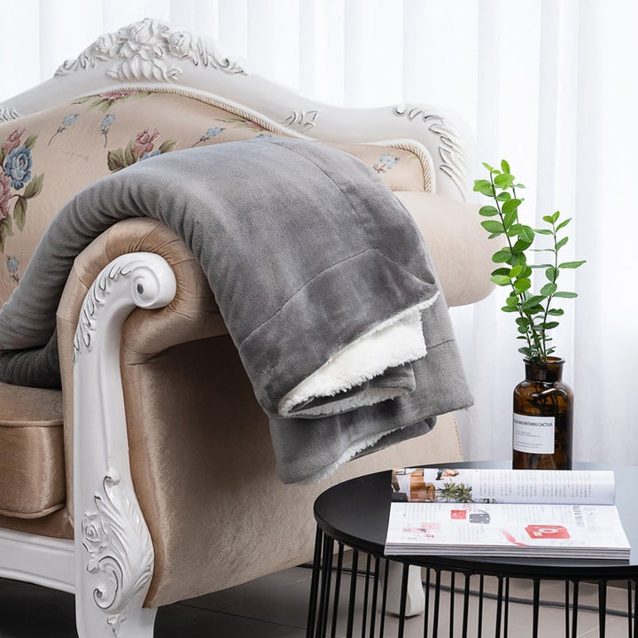 Ladies cozy reversible blanket with high-quality microfiber fabric Kalsten
