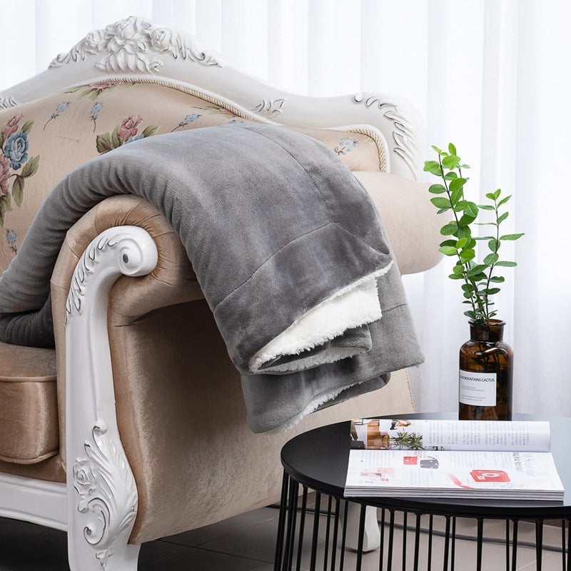 Women soft and warming fleece blanket Kalsten