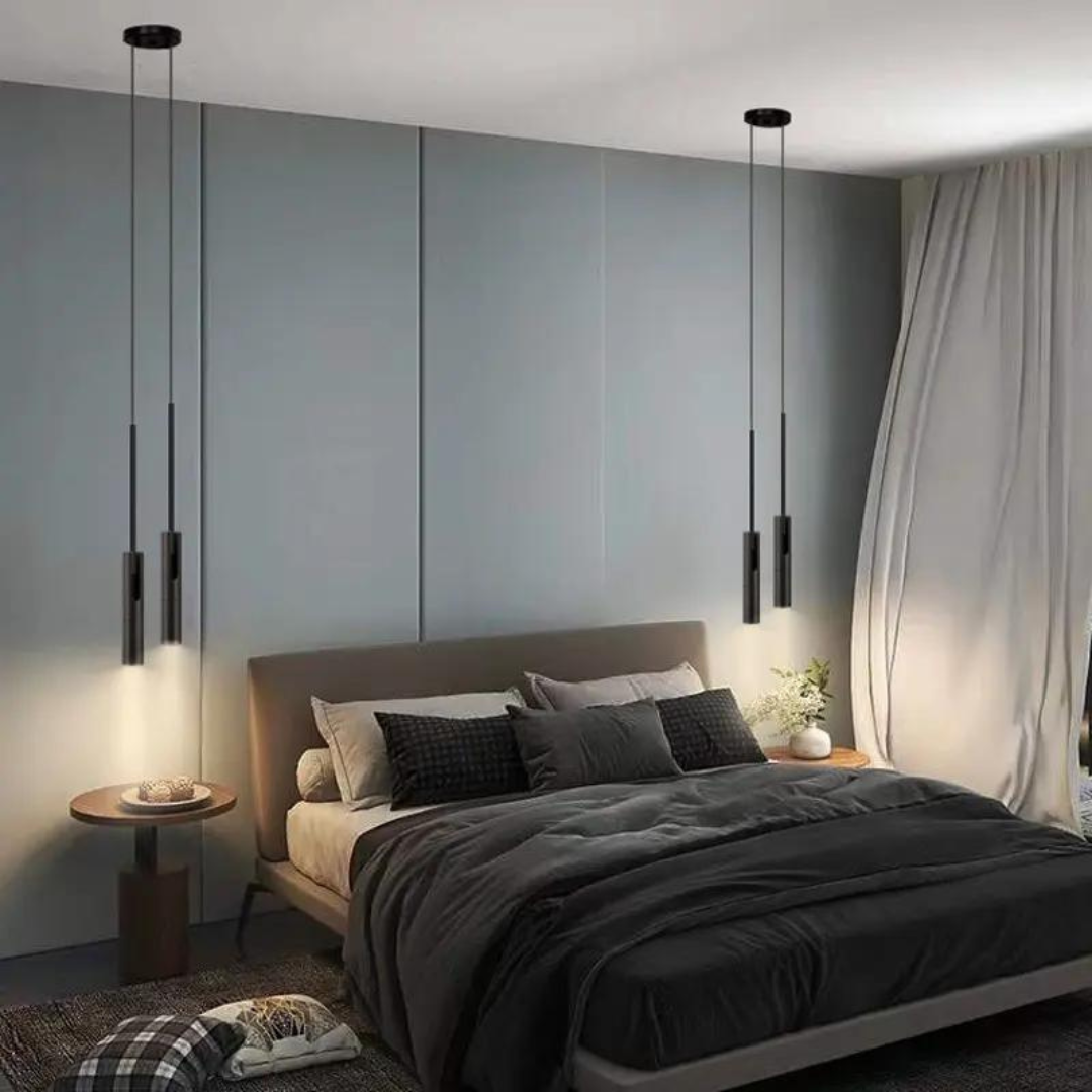 Elegant LED Pendant Lamp for Atmospheric Bedrooms – 15m² Kalsten