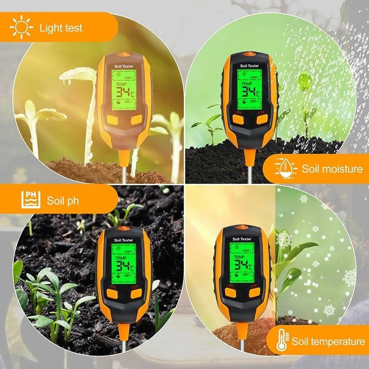 SmartGrow™ 4-in-1 Soil Meter for Plants | Kalsten