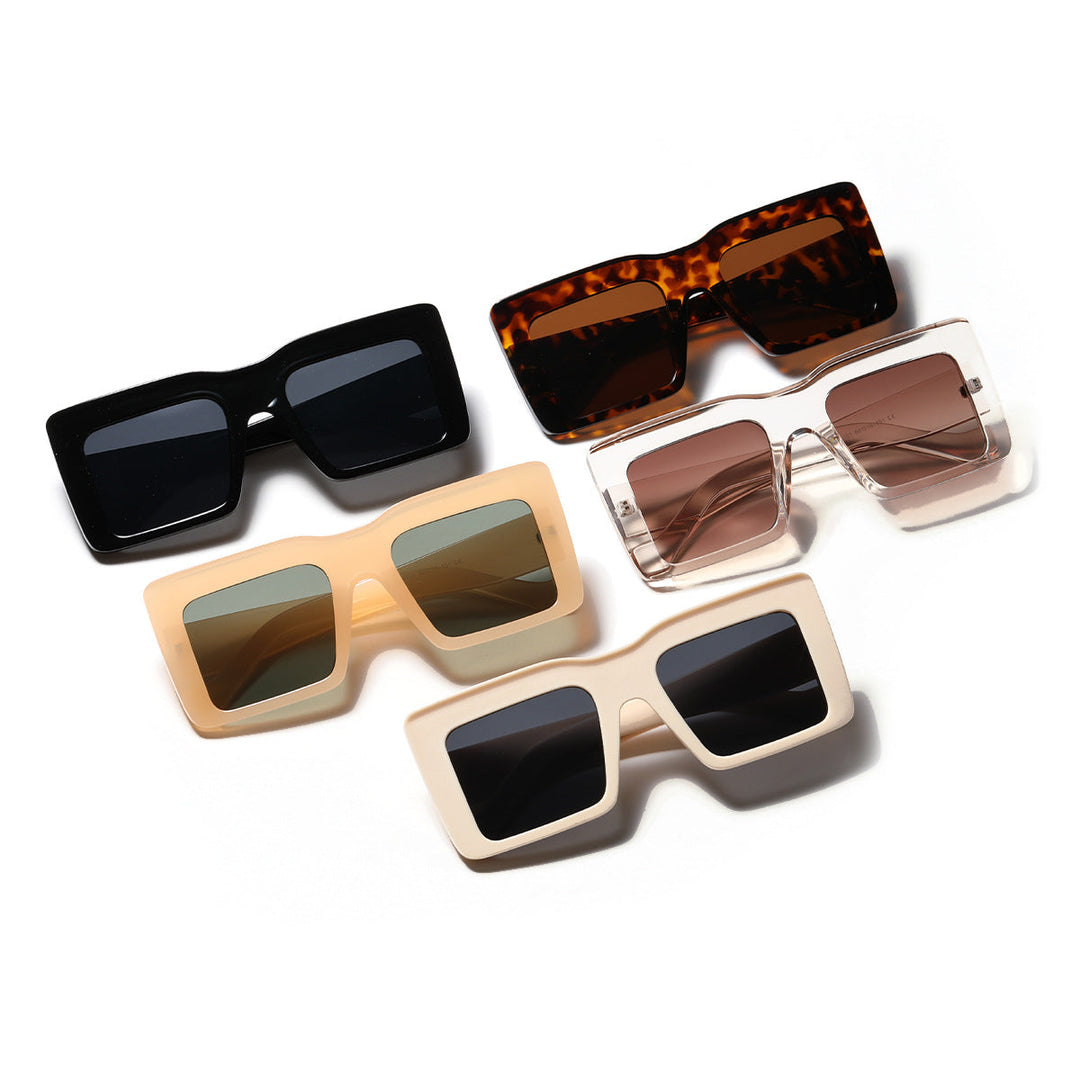 Women square sunglasses with transparent frame and UV protection Kalsten