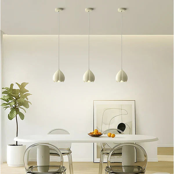French Style Creamy Hanging Lamp Rustic Nature-Inspired Design Pendant Light | Kalsten