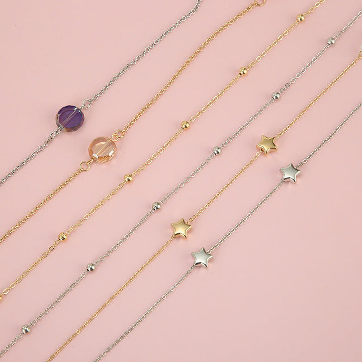 Adjustable Gold Beaded Eyewear Chain Kalsten