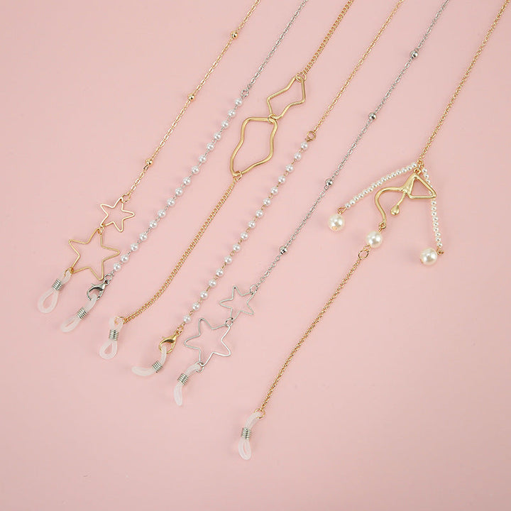 Star-Aligned Beaded Eyewear Chain Kalsten