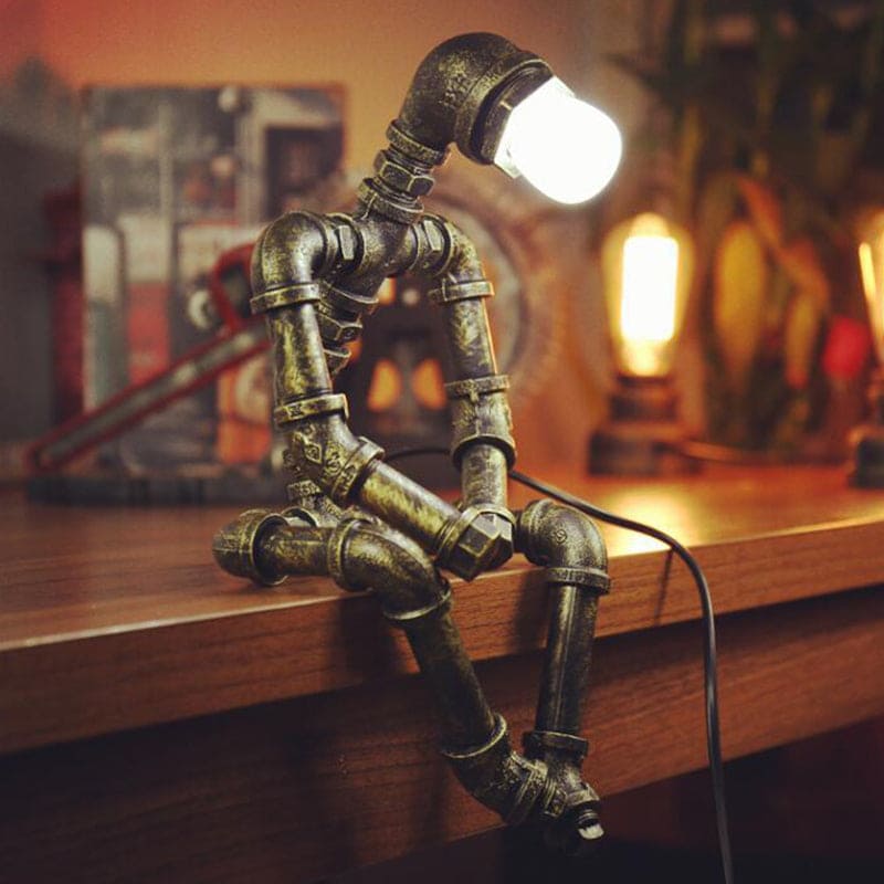 RoboShine Robot Lamp – Playful Iron Lighting for Home Kalsten