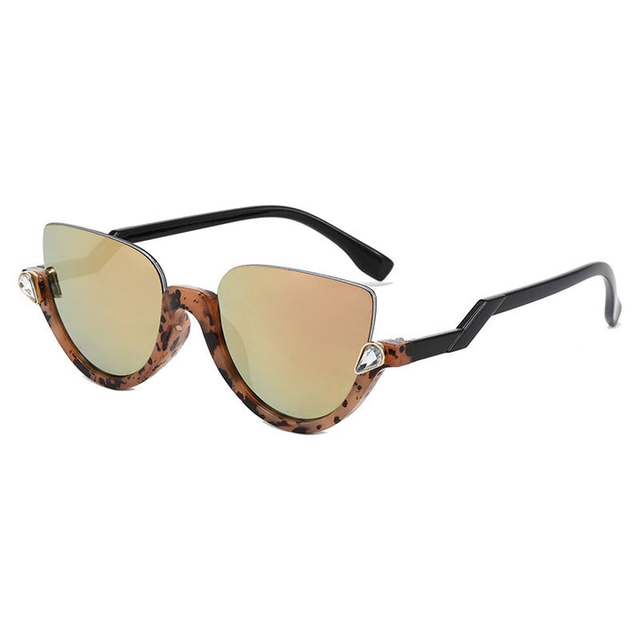 Ladies Cat-Eye Sunglasses with Glamorous Stone Accents Kalsten