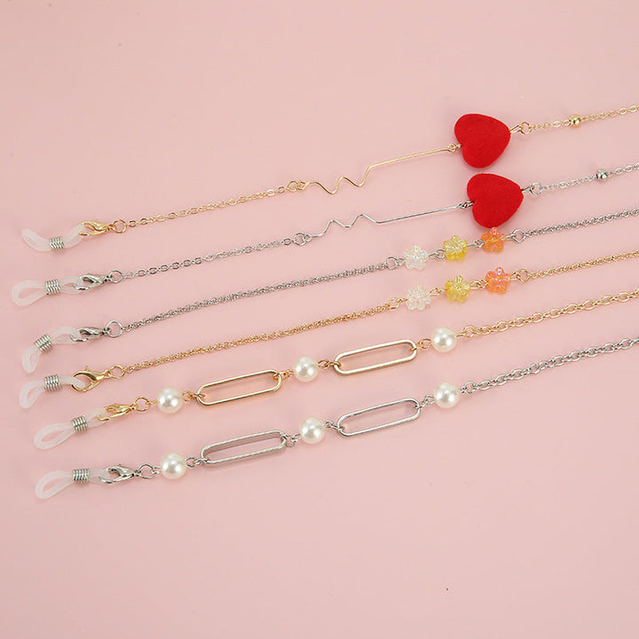Elegant Gold-Linked Eyewear Chain Kalsten