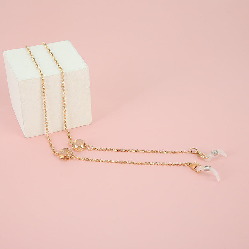 Adjustable Gold Beaded Eyewear Chain Kalsten