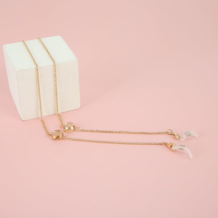 Adjustable Gold Beaded Eyewear Chain Kalsten