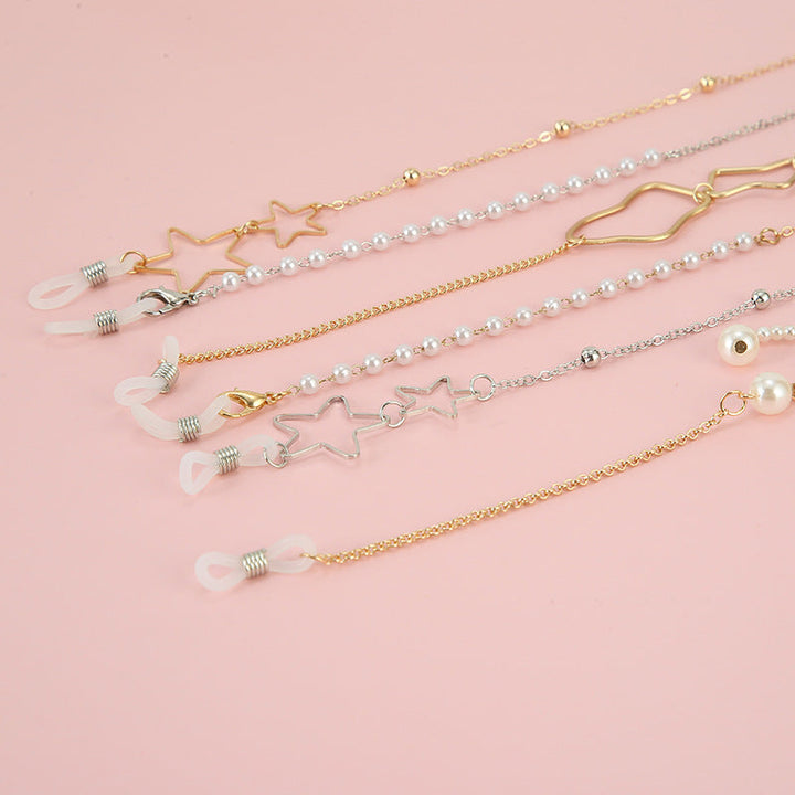 Star-Aligned Beaded Eyewear Chain Kalsten