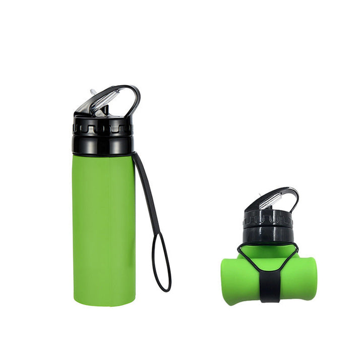 Women Foldable Sports Water Bottle with Integrated Straw Kalsten