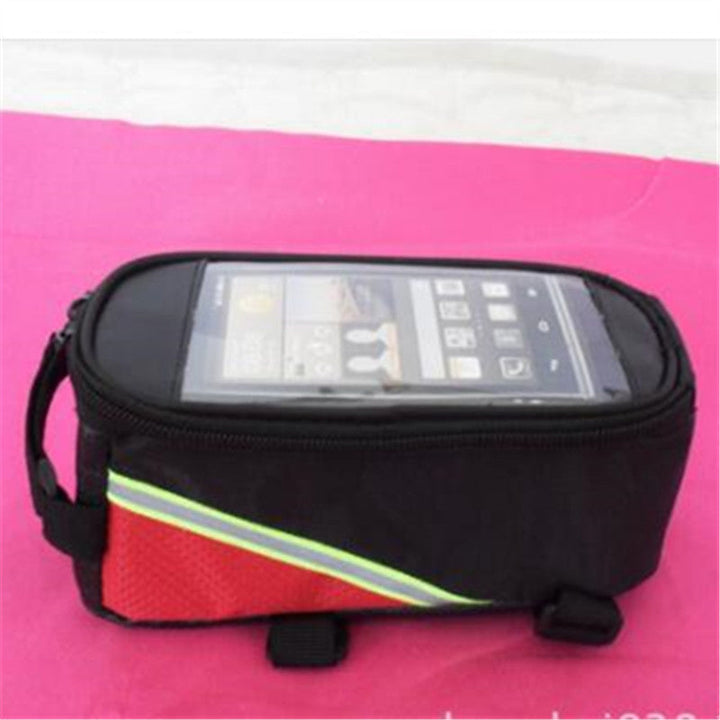 Waterproof Bicycle Handlebar Phone Bag with Touchscreen Window and Reflective Safety Strip Kalsten