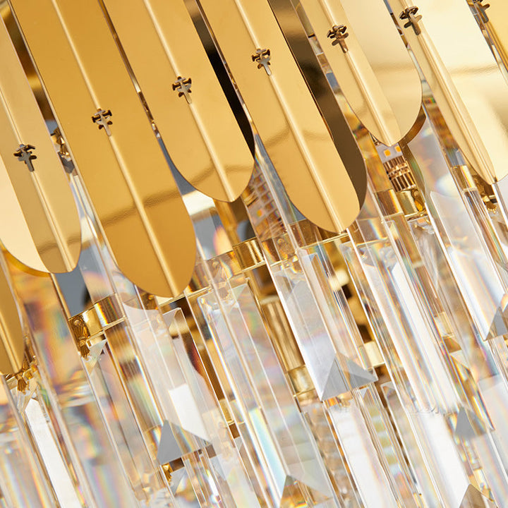 Modern Brass Crystal Wall Lamp