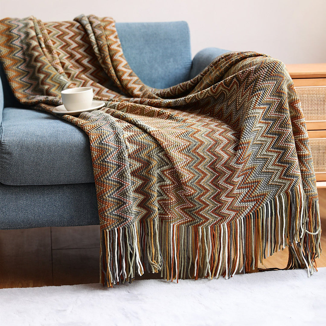 Ladies Zigzag Pattern Blanket Kalsten