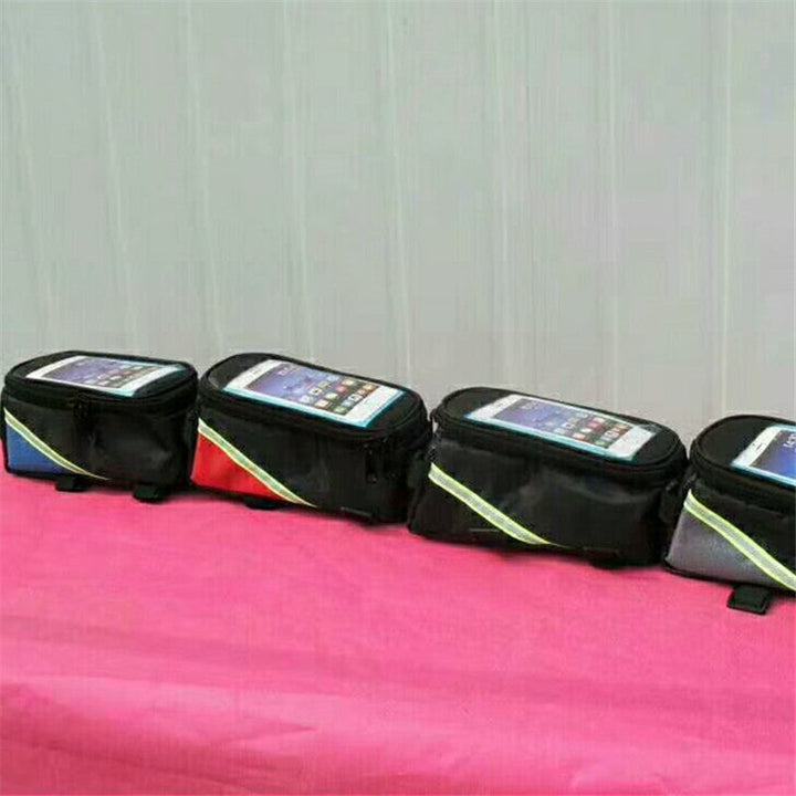 Waterproof Bicycle Handlebar Phone Bag with Touchscreen Window and Reflective Safety Strip Kalsten