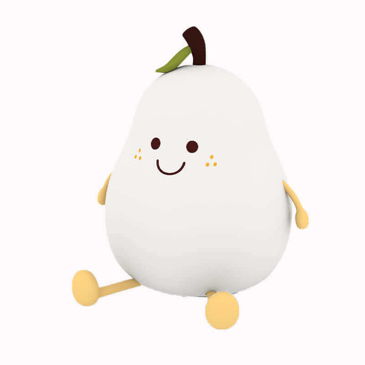 LED Pear Fruit Night Light USB Rechargeable Dimming Touch Silicone Table Lamp Bedroom Bedside Decoration Couple Gift Boby Light | Kalsten