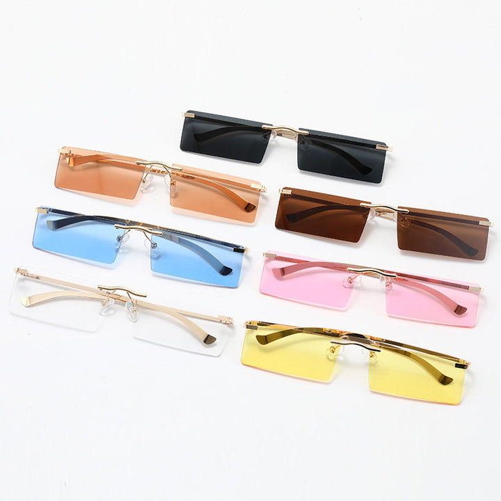 Women's fashionable sunglasses with a narrow, rectangular frame Kalsten