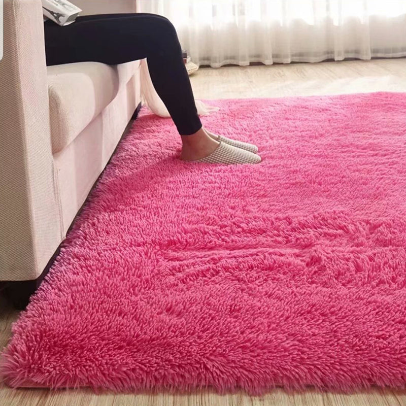Skanto | Cozy Solid Color Rug Multicolor Loose Rug Synthetic Washable Pet-Friendly Non-Slip Rug for Living Room