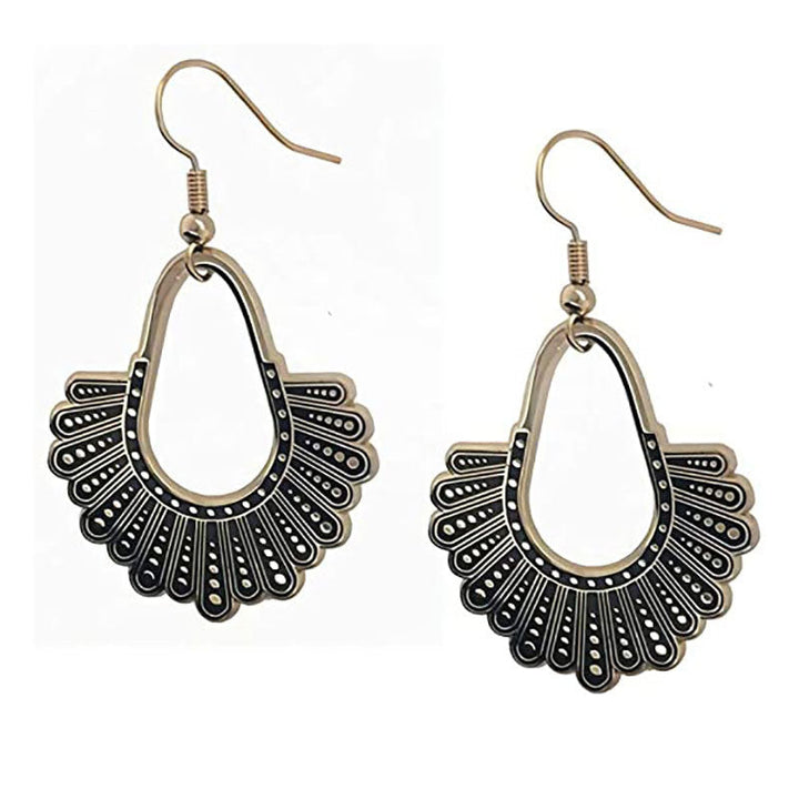Bohemian Feather-Inspired Dangle Earrings Kalsten