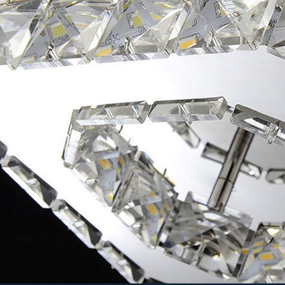 Skanto | Modern Crystal LED Flush Mount Ceiling Light