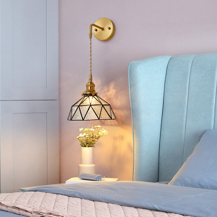 Stylish Aquarius Wall Lamp with Water Ripple Glass – Modern and Soothing Kalsten