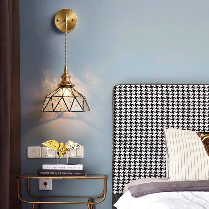 Stylish Aquarius Wall Lamp with Water Ripple Glass – Modern and Soothing Kalsten