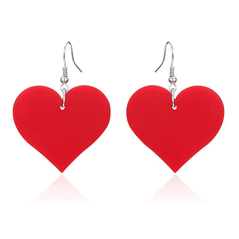 Charming Heart-Shaped Dangle Earrings Kalsten